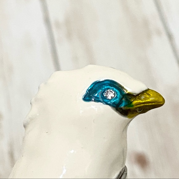 Art Form Bali Starling Bird Enamel Trinket - Picture 5 of 14